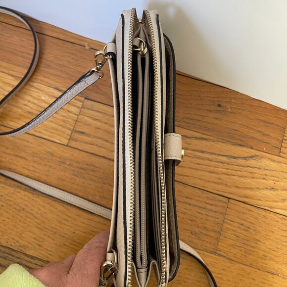 Kate Spade New York Jackson Small Tab Crossbody in Beige - Picture 5 of 9